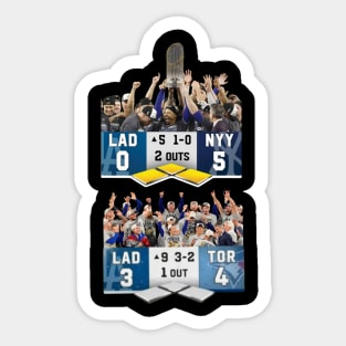 Back to Back World Series Champions Sticker